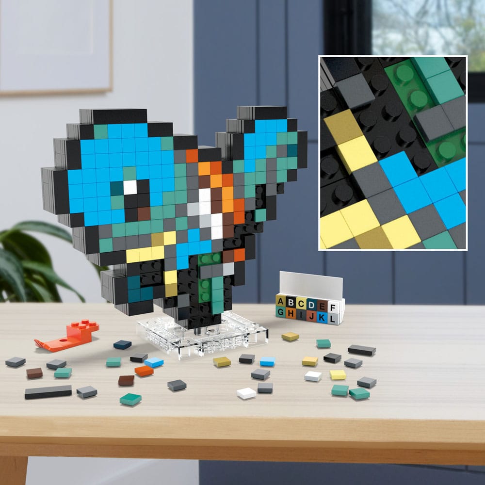 Pokémon MEGA Bauset Schiggy Pixel Art - Versand: 5-7 Tage nach Bestellung