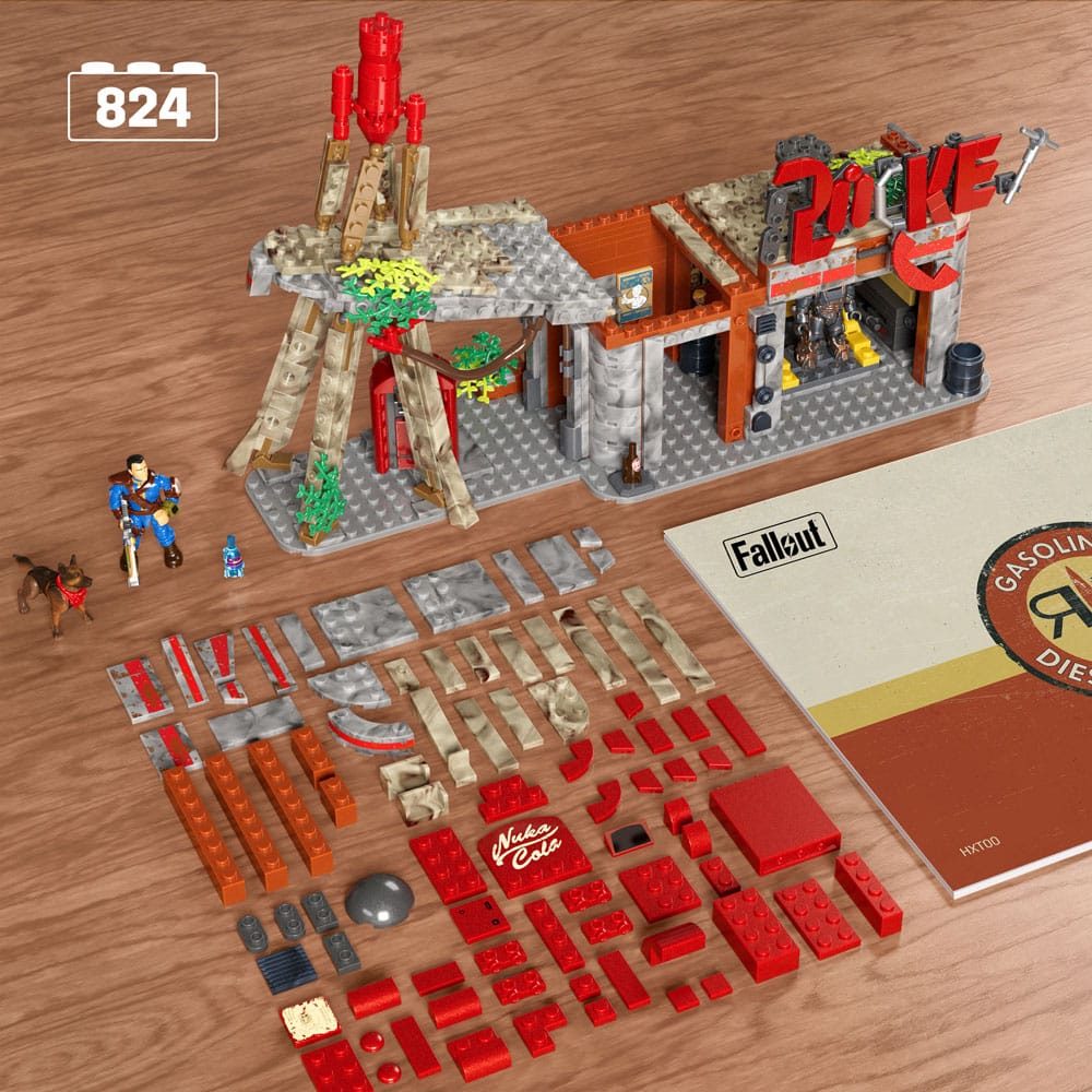 Fallout MEGA Bauset Red Rocket Truck Stop - Versand: 5-7 Tage nach Bestellung