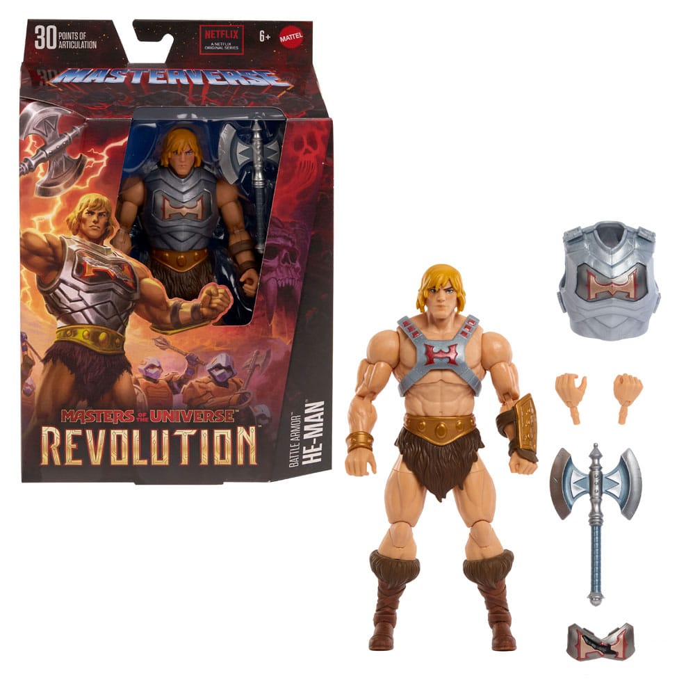 Masters of the Universe: Revolution Masterverse Actionfigur Battle Armor He-Man 18 cm - Versand: 5-7 Tage nach Bestellung