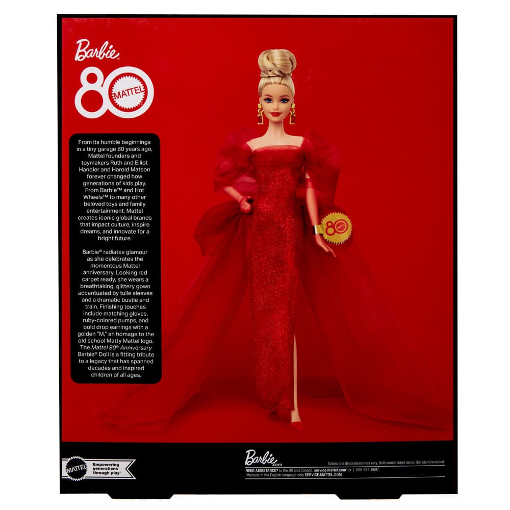Barbie Signature Puppe 80th Anniversary Blonde - Versand: 5-7 Tage nach Bestellung