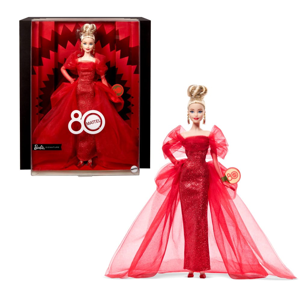 Barbie Signature Puppe 80th Anniversary Blonde - Versand: 5-7 Tage nach Bestellung