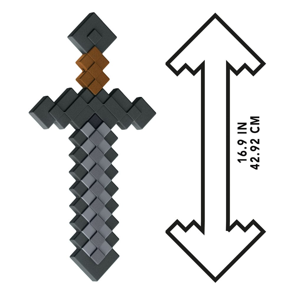 Minecraft Roleplay-Replik Steinschwert 43 cm - Versand: 5-7 Tage nach Bestellung