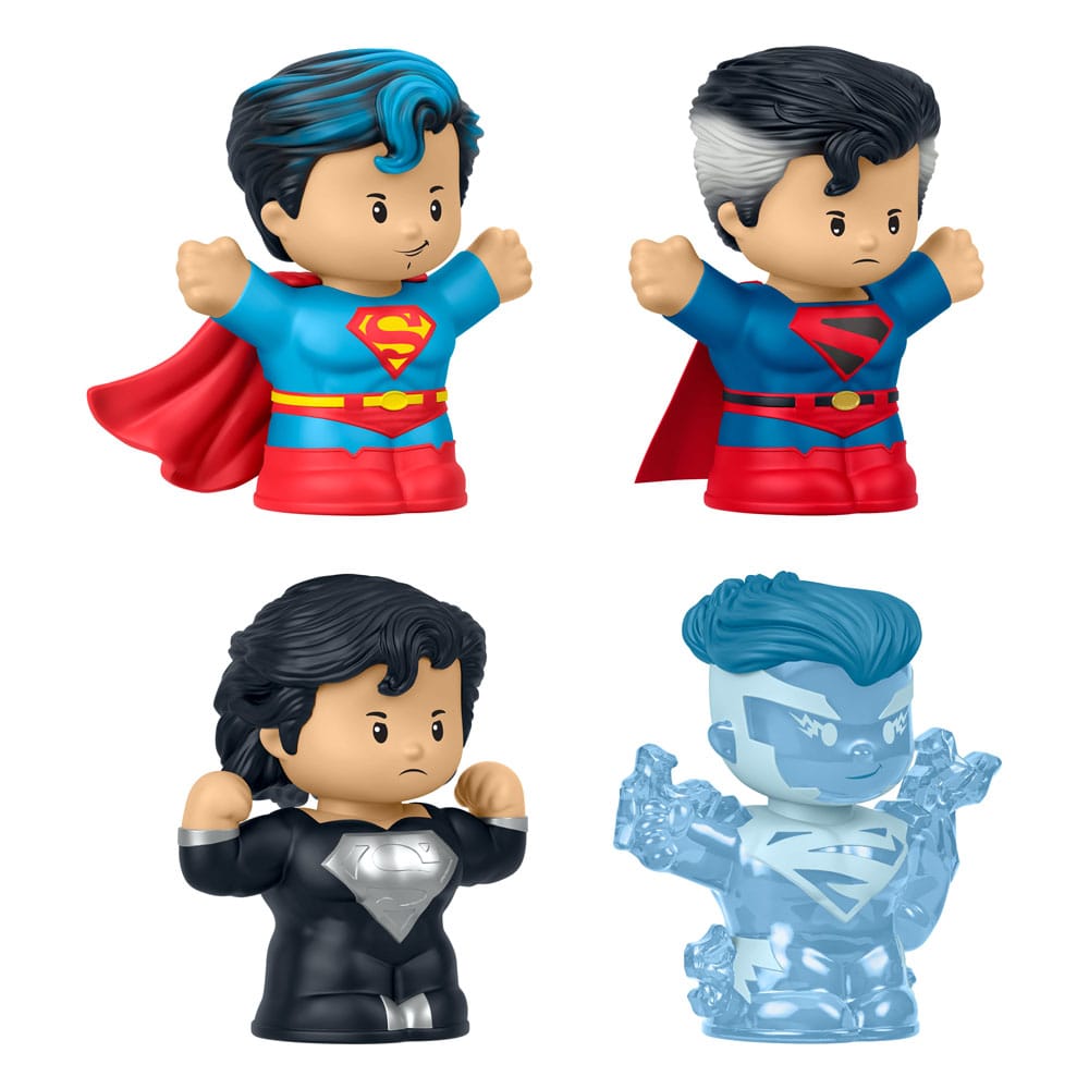 DC Comics Little People Collector Minifiguren 4er-Pack Superman: Through the Ages 7 cm - Versand: 5-7 Tage nach Bestellung