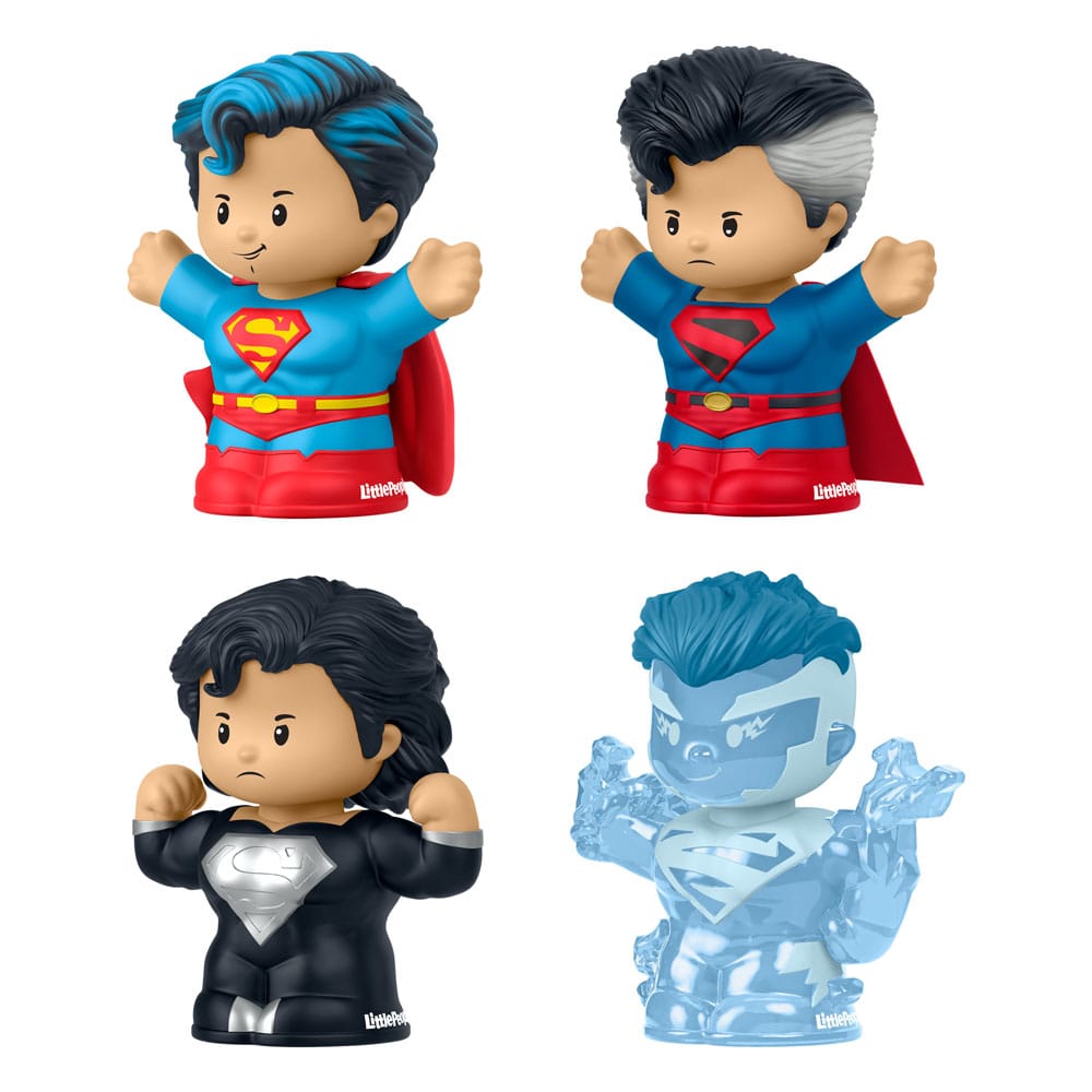 DC Comics Little People Collector Minifiguren 4er-Pack Superman: Through the Ages 7 cm - Versand: 5-7 Tage nach Bestellung
