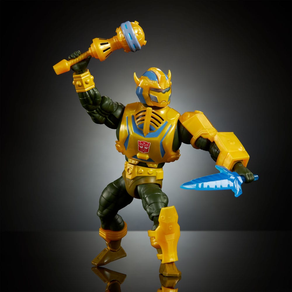 Masters of the Universe x Transformers Actionfigur Bumblebee Armor Man-At-Arms heo European Exclusive 14 cm - Versand: 5-7 Tage nach Bestellung