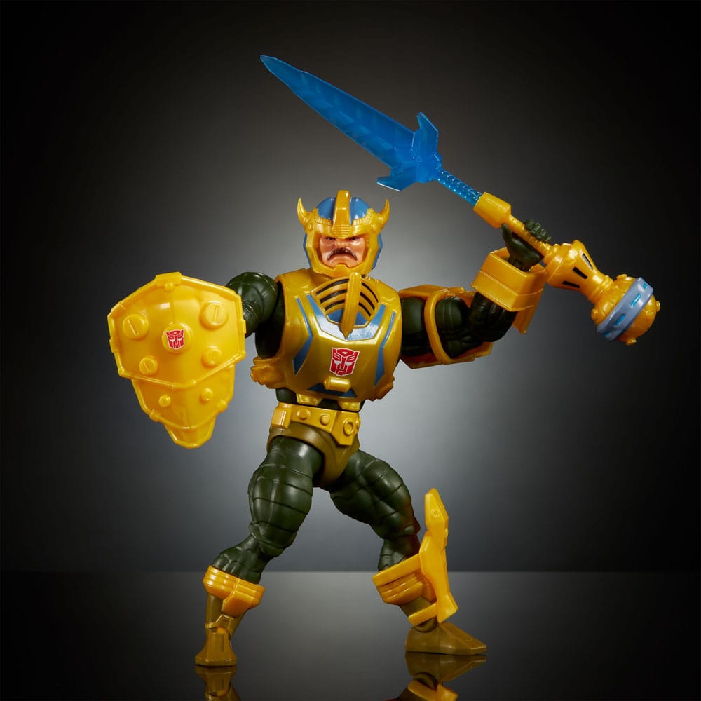 Masters of the Universe x Transformers Actionfigur Bumblebee Armor Man-At-Arms heo European Exclusive 14 cm - Versand: 5-7 Tage nach Bestellung