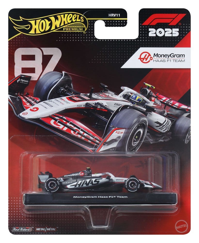 Formel 1 Hot Wheels Premium Die-Cast Fahrzeug 1/64 MoneyGram Haas F1 Team - Versand: 7 Tage nach Bestellung