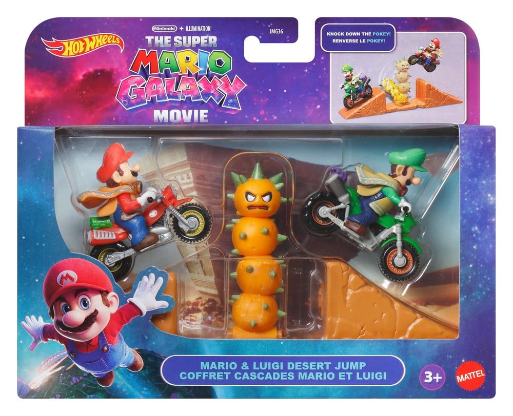 Der Super Mario Galaxy Film Hot Wheels Spielset Mario & Luigi Wüstensprung - Preorder - ETA: 08.09.2026