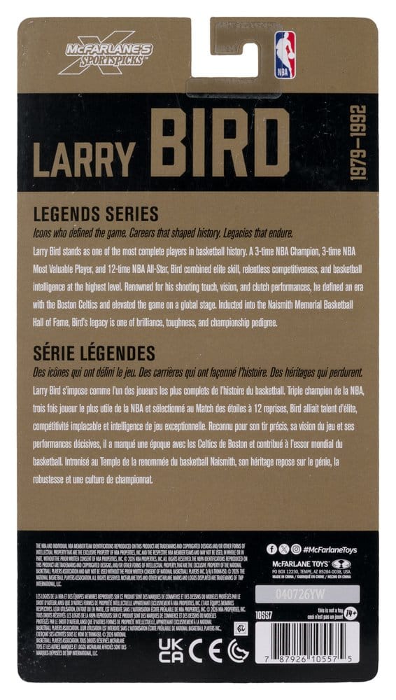 NBA Legends Series Actionfigur Larry Bird (Boston Celtics) 15 cm - Preorder - ETA: 23.08.2026