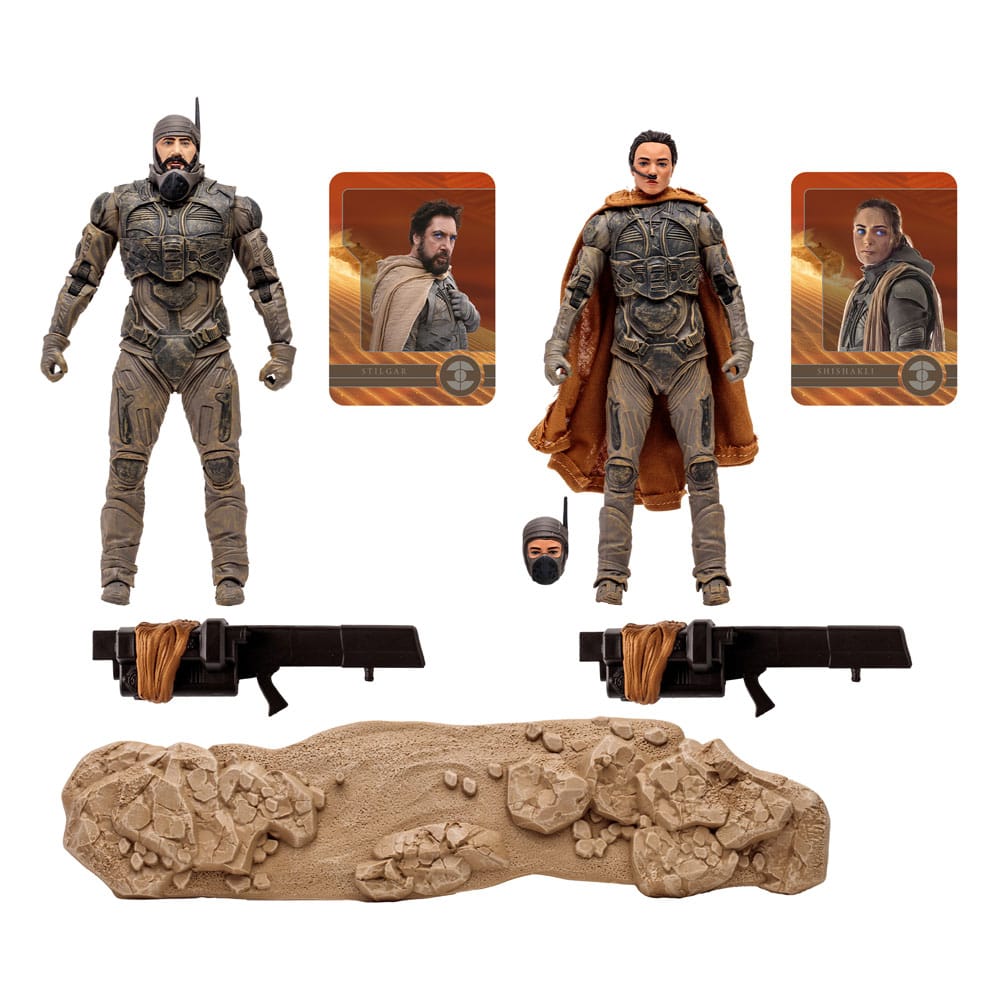 Dune: Teil 2 Actionfiguren 2er-Pack Stilgar & Shishakli (Gold Label) 18 cm - Versand: 5-7 Tage nach Bestellung