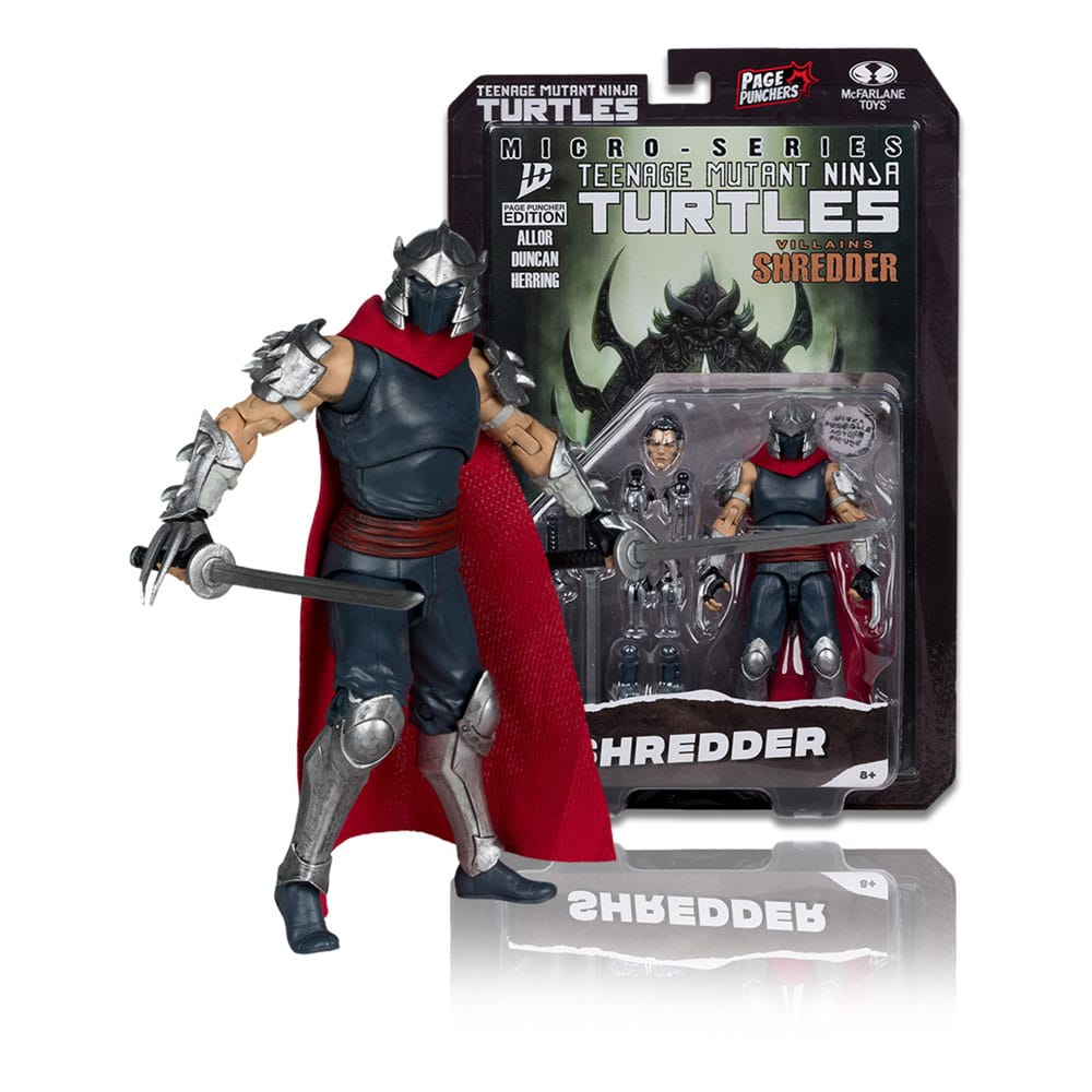 Teenage Mutant Ninja Turtles Page Punchers Actionfigur Shredder 14 cm - Preorder - ETA: 25.11.2025