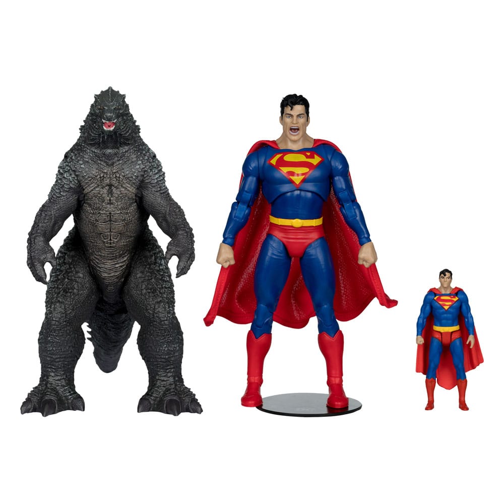 DC Justice League Monsterverse DC Multiverse Actionfiguren 2er-Pack Superman Vs. Godzilla 30 cm - Versand: 5-7 Tage nach Bestellung