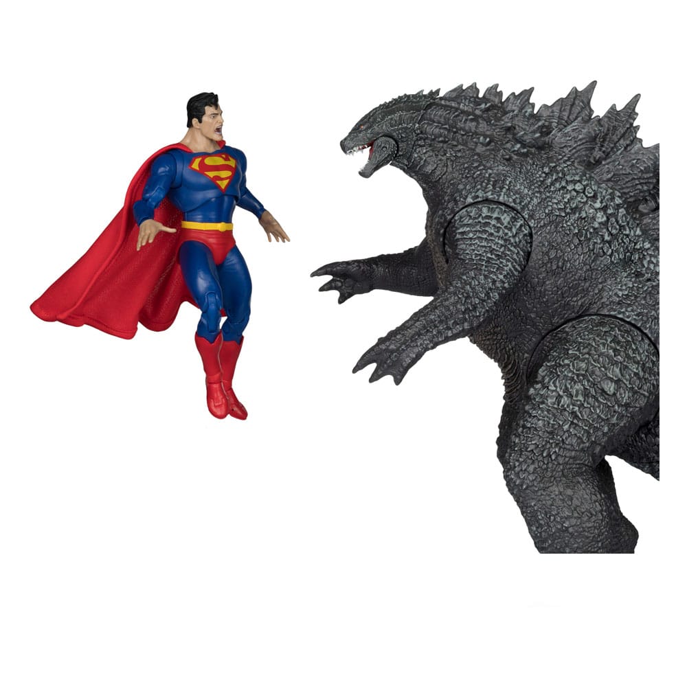DC Justice League Monsterverse DC Multiverse Actionfiguren 2er-Pack Superman Vs. Godzilla 30 cm - Versand: 5-7 Tage nach Bestellung