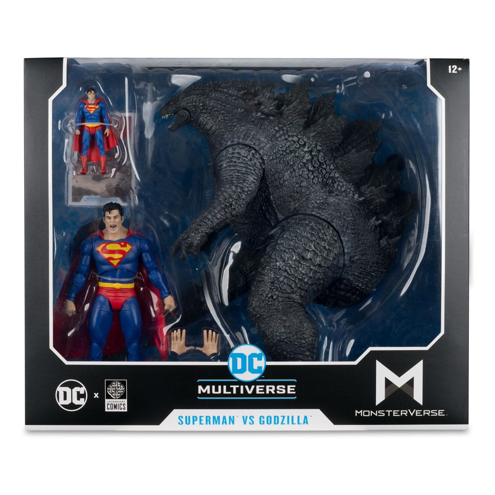 DC Justice League Monsterverse DC Multiverse Actionfiguren 2er-Pack Superman Vs. Godzilla 30 cm - Versand: 5-7 Tage nach Bestellung