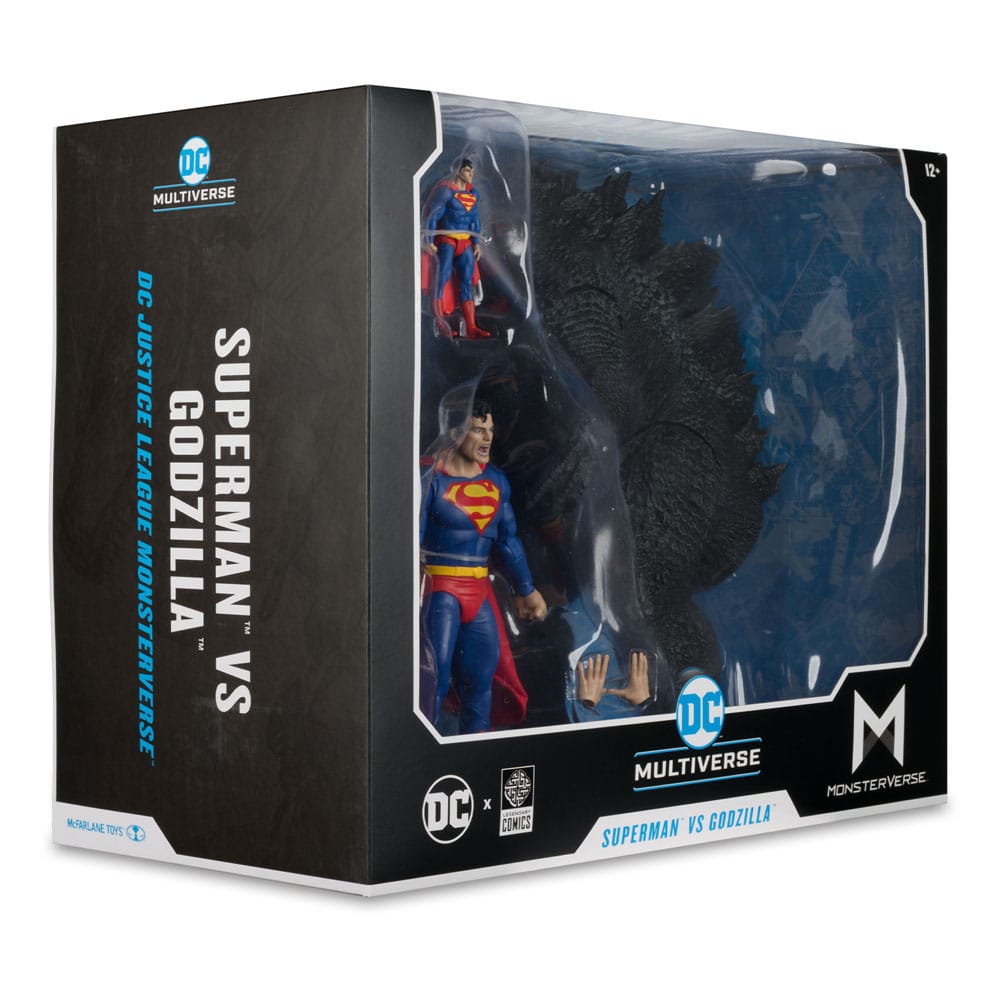 DC Justice League Monsterverse DC Multiverse Actionfiguren 2er-Pack Superman Vs. Godzilla 30 cm - Versand: 5-7 Tage nach Bestellung