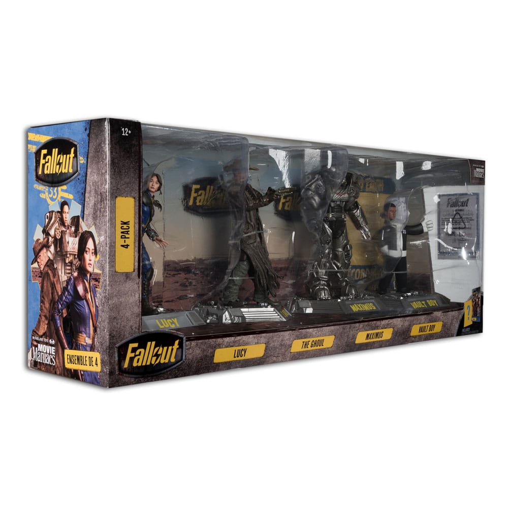 Fallout Movie Maniacs PVC Statuen 4er-Pack Lucy, Maximus, The Ghoul & Vault Boy 15 cm - Versand: 5-7 Tage nach Bestellung