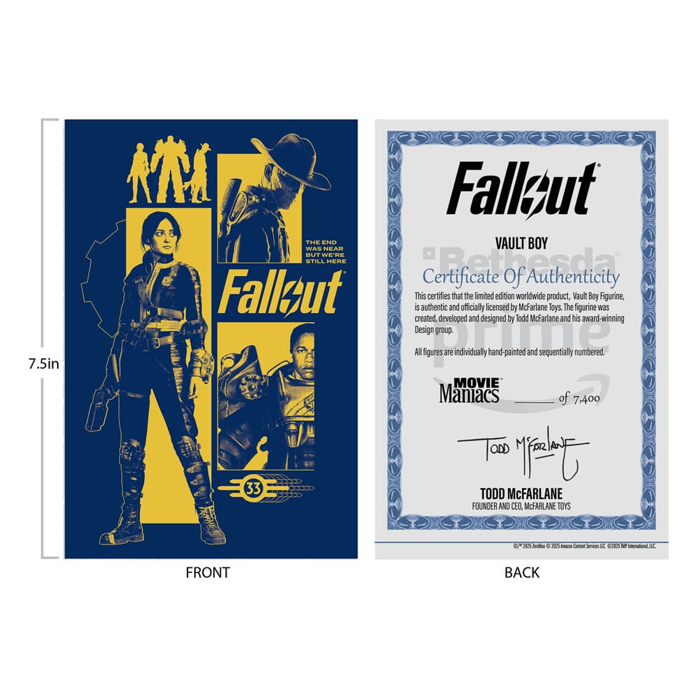 Fallout Movie Maniacs Actionfigur Vault Boy Version 3 14 cm - Preorder - ETA: 25.11.2025