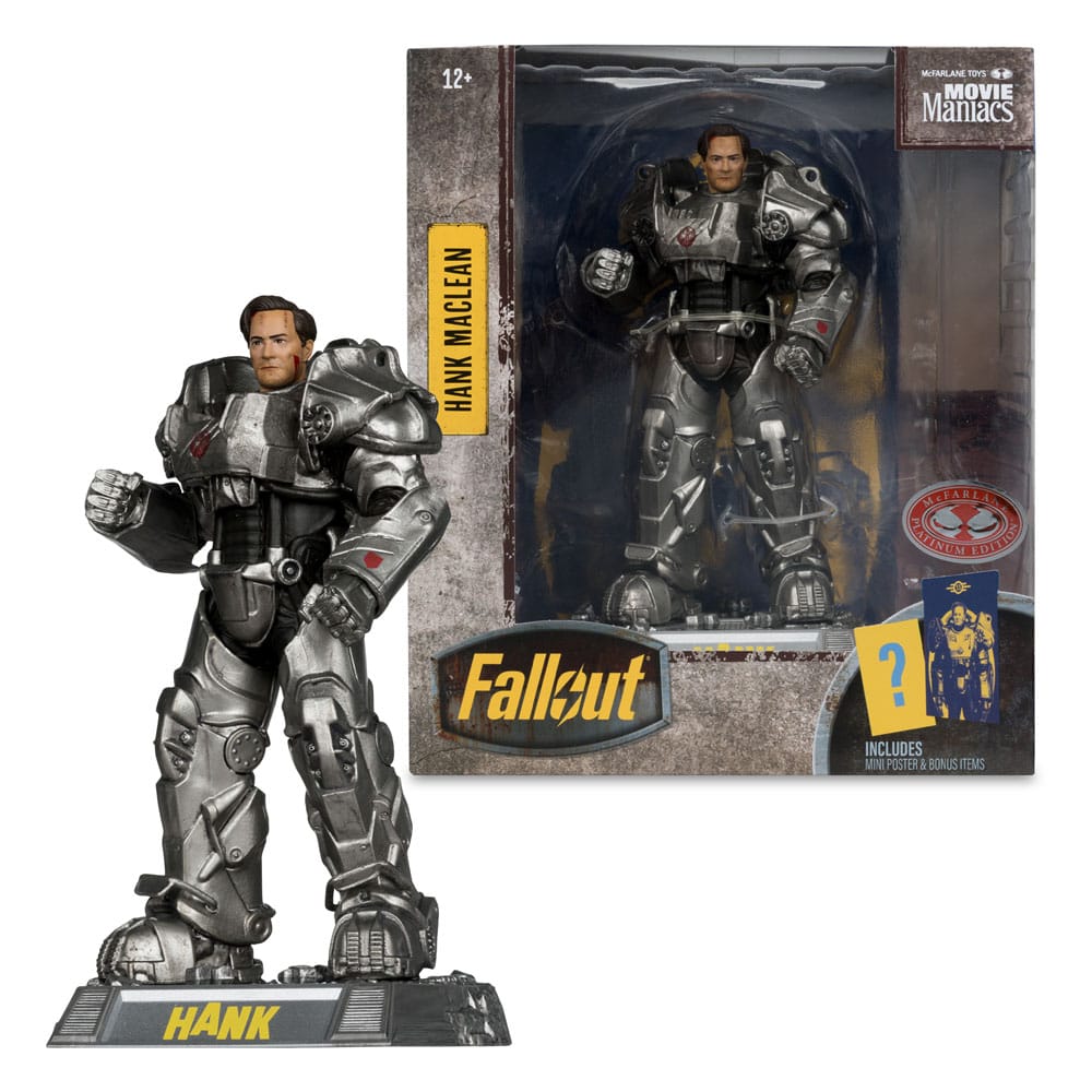 Fallout Movie Maniacs Actionfigur Hank Maclean (Season 2) (Red Platinum Edition) 17 cm - Preorder - ETA: 25.11.2025