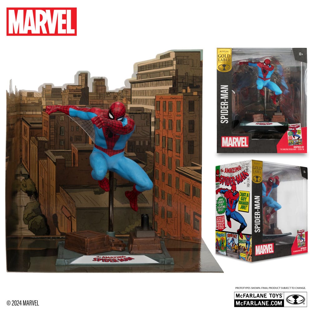Marvel Collection PVC Statue 1/10 Spider-Man (The Amazing Spider-Man #38) (Gold Label) 15 cm - Versand: 5-7 Tage nach Bestellung