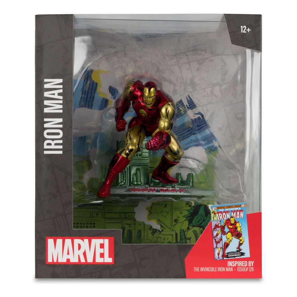 Marvel PVC Statue 1/10 Iron Man (The Invincible Iron Man #126) 11 cm - Versand: 5-7 Tage nach Bestellung