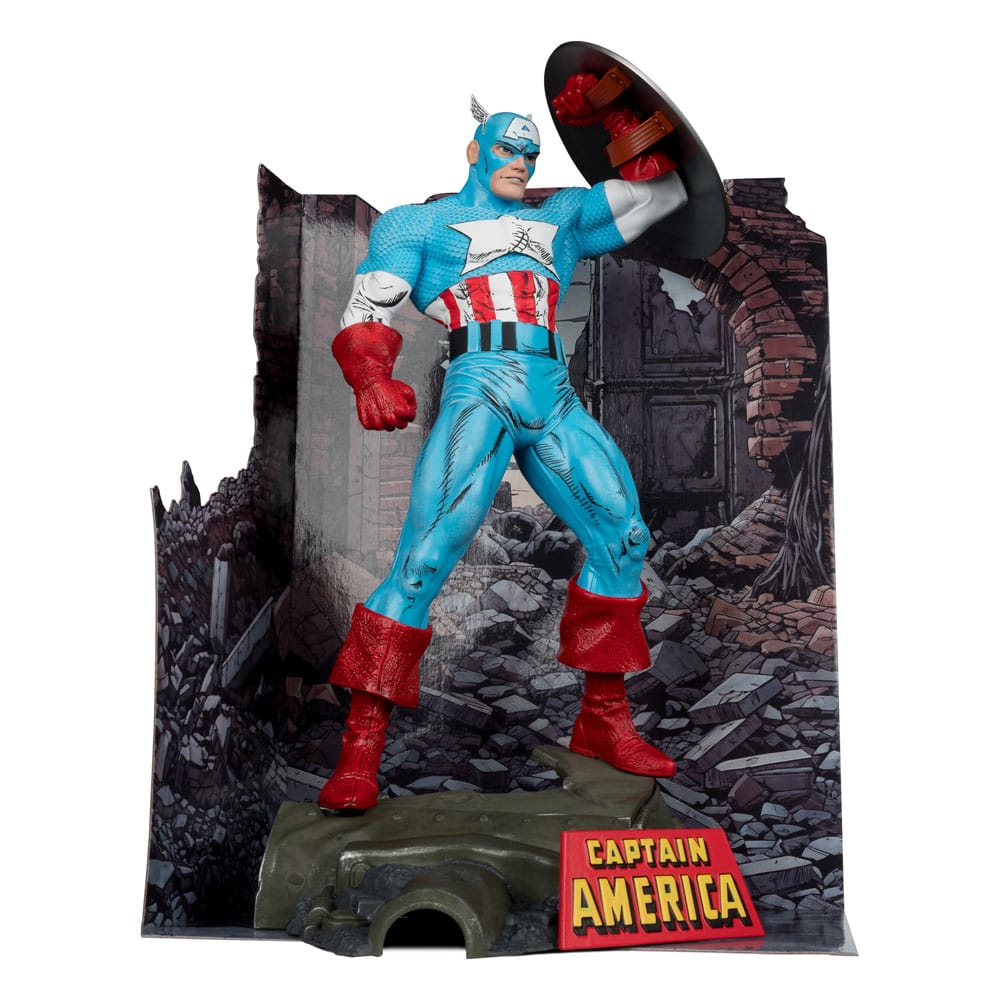 Marvel PVC Statue 1/6 Captain America (The Amazing Spider-Man #323) 28 cm - Versand: 5-7 Tage nach Bestellung