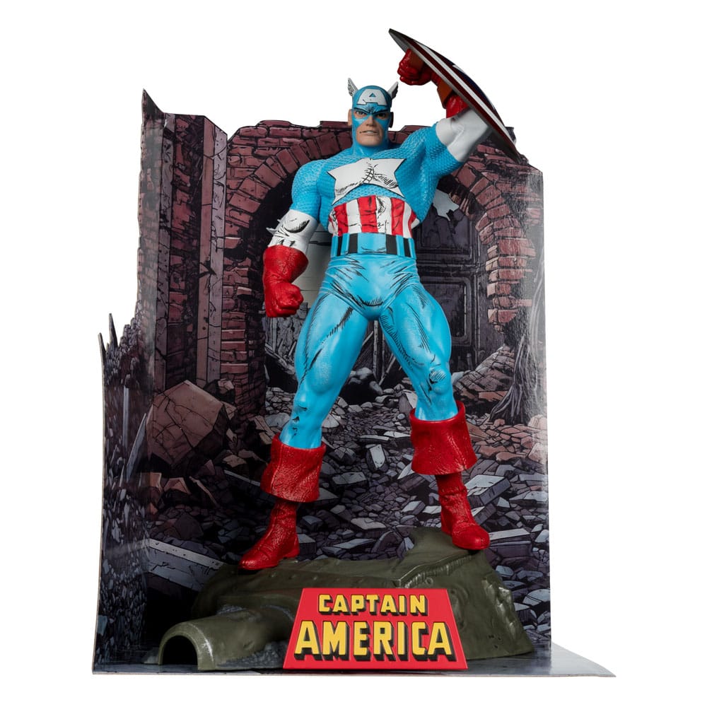 Marvel PVC Statue 1/6 Captain America (The Amazing Spider-Man #323) 28 cm - Versand: 5-7 Tage nach Bestellung