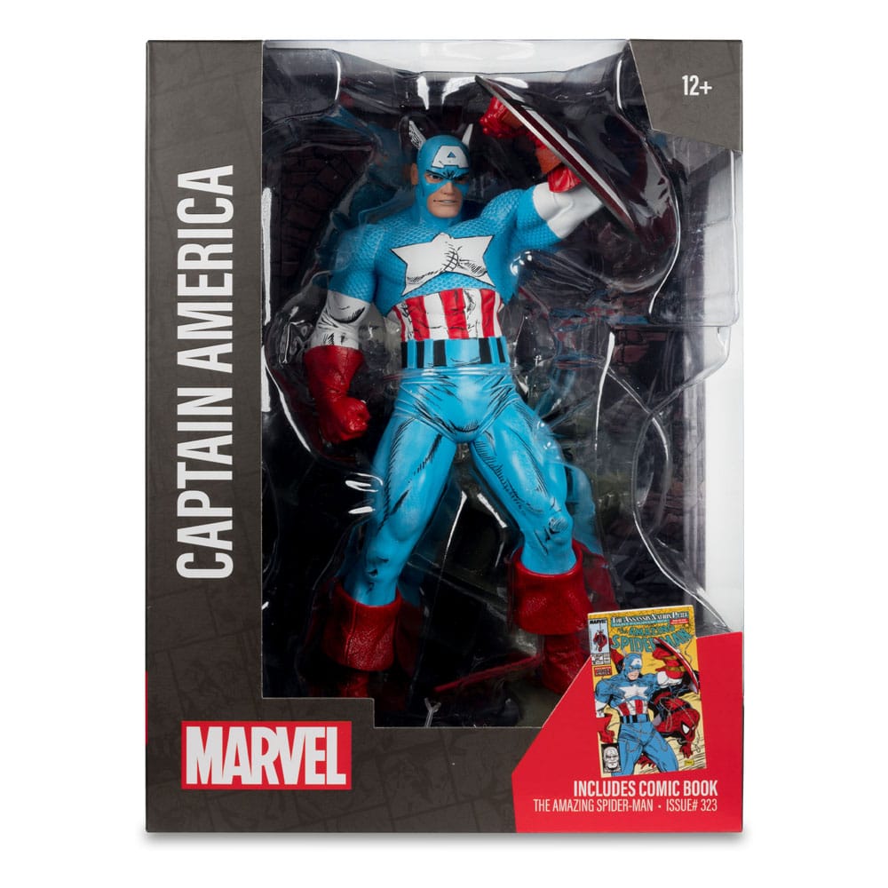 Marvel PVC Statue 1/6 Captain America (The Amazing Spider-Man #323) 28 cm - Versand: 5-7 Tage nach Bestellung