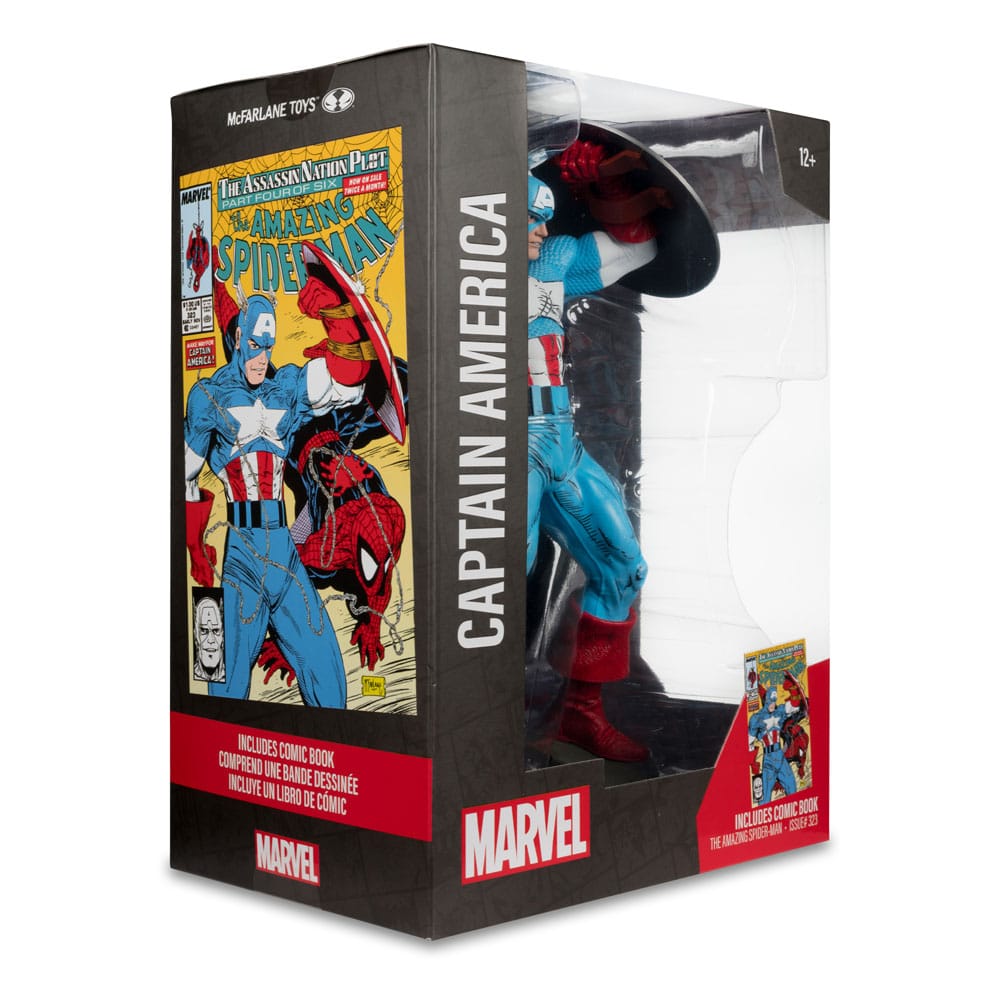 Marvel PVC Statue 1/6 Captain America (The Amazing Spider-Man #323) 28 cm - Versand: 5-7 Tage nach Bestellung