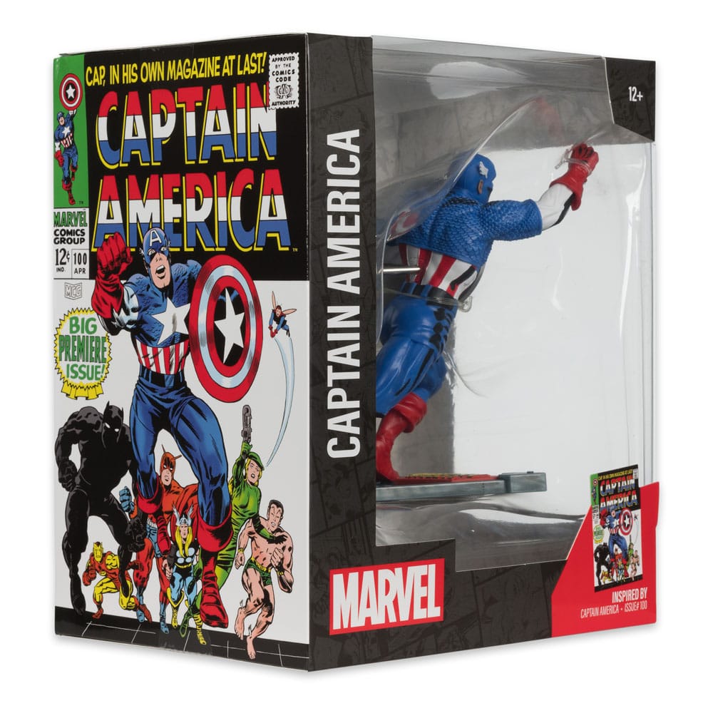 Marvel Collection PVC Statue 1/10 Captain America (Captain America #100) 12 cm - Versand: 5-7 Tage nach Bestellung