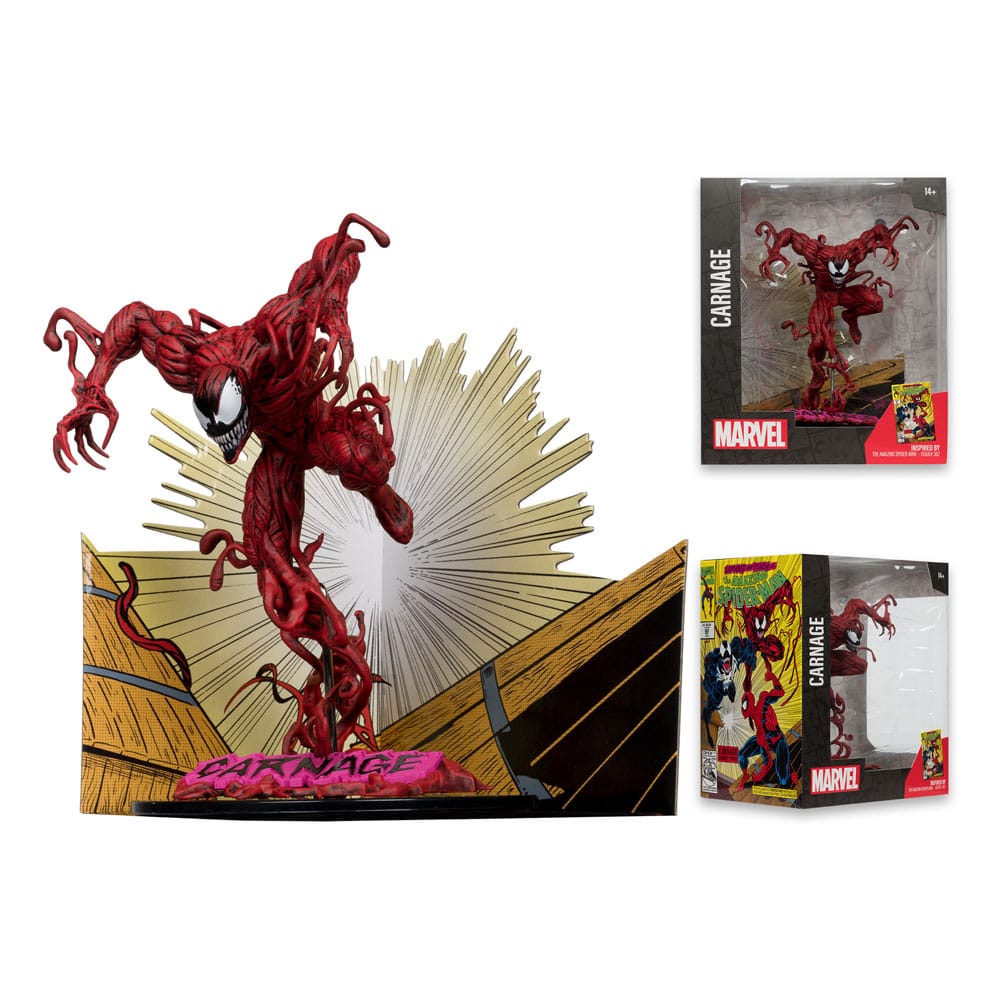 Marvel Collection PVC Statue 1/10 Carnage (The Amazing Spider-Man #362) 18 cm - Versand: 5-7 Tage nach Bestellung