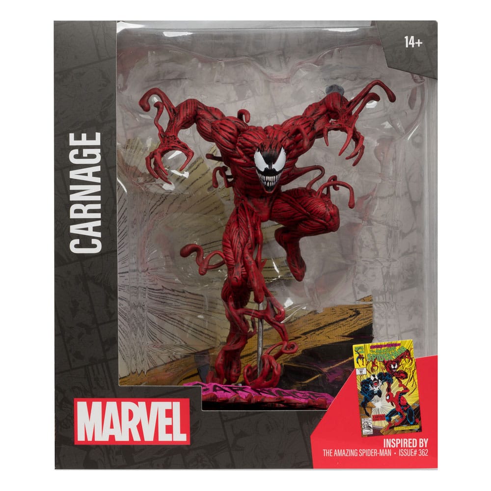 Marvel Collection PVC Statue 1/10 Carnage (The Amazing Spider-Man #362) 18 cm - Versand: 5-7 Tage nach Bestellung