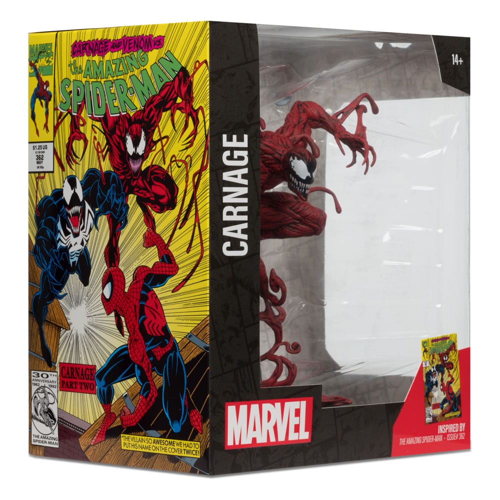 Marvel Collection PVC Statue 1/10 Carnage (The Amazing Spider-Man #362) 18 cm - Versand: 5-7 Tage nach Bestellung