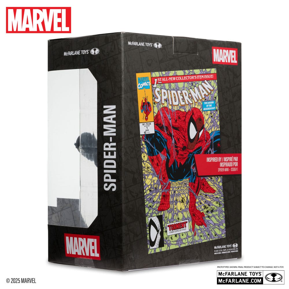 Marvel Collection PVC Statue 1/6 Spider-Man (Spider-Man #1)(Black Suit)(Chase) 15 cm - Versand: 5-7 Tage nach Bestellung