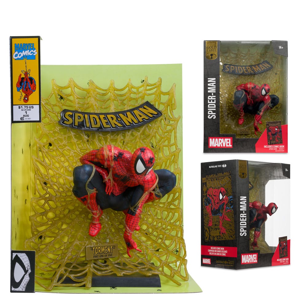Marvel Collection PVC Statue 1/6 Spider-Man (Spider-Man # 1) (Gold Edition) (Gold Label) 15 cm - Preorder - ETA: 29.10.2025