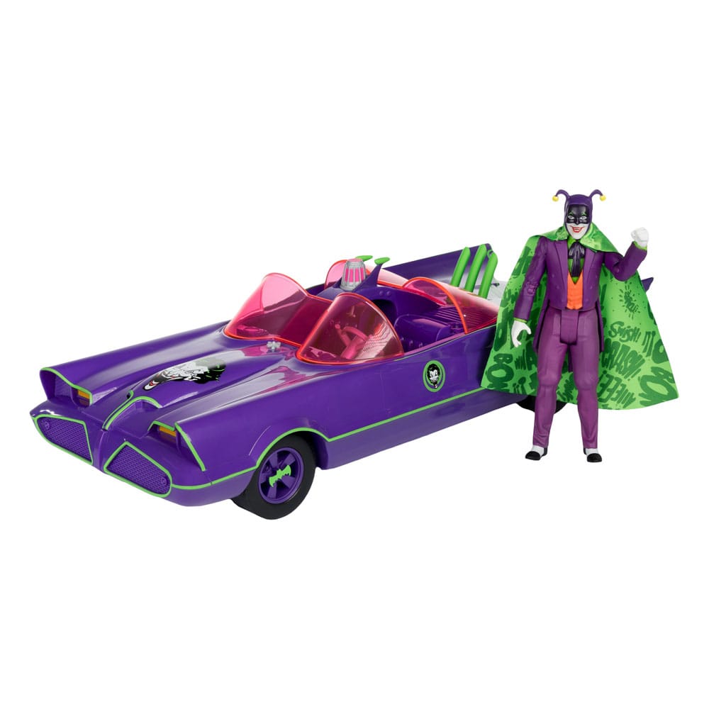 DC Retro Actionfigur und Fahrzeug Batman 66 Batmobil with Joker (Gold Label) - Versand: 5-7 Tage nach Bestellung