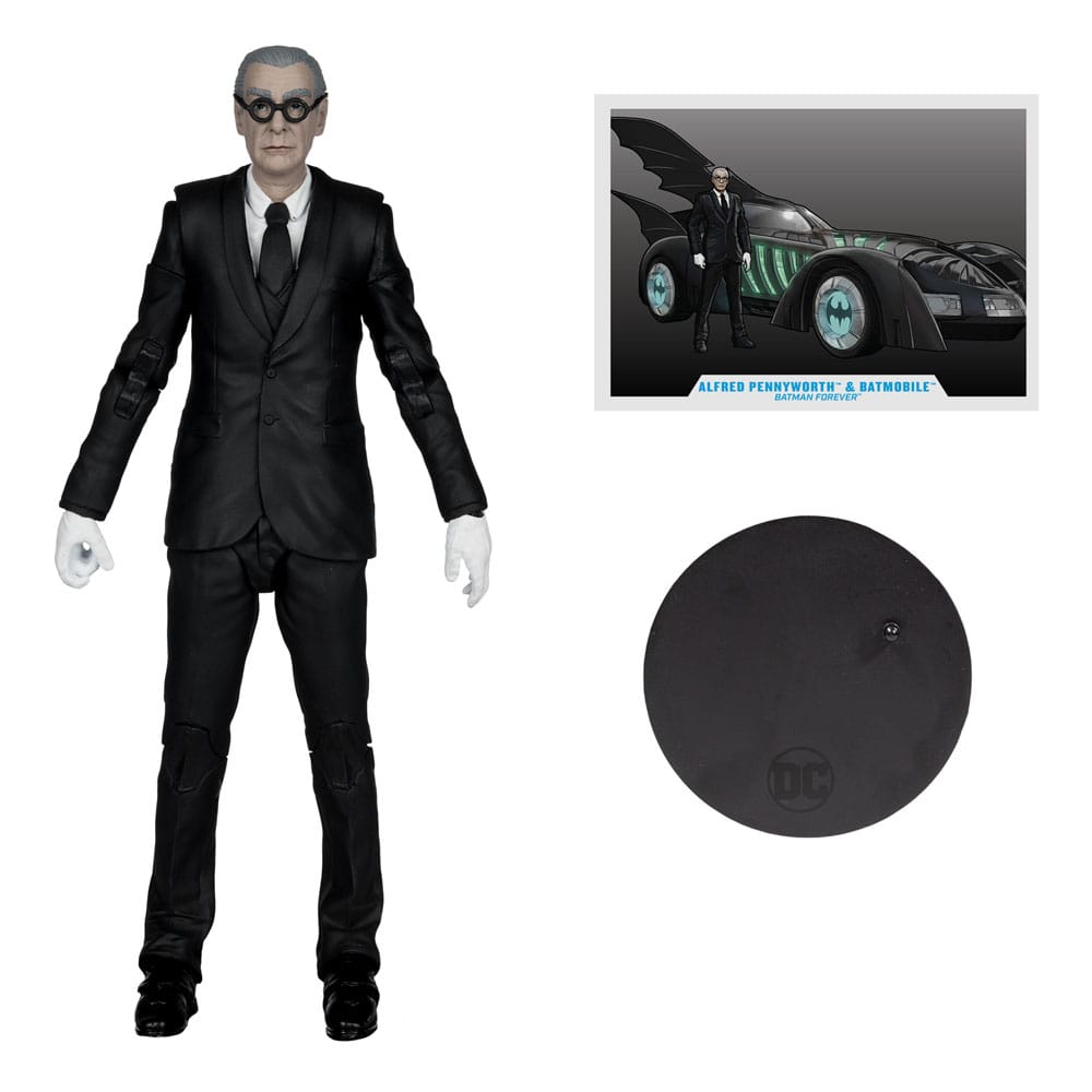Batman Forever DC Multiverse Actionfigur mit Fahrzeug Alfred Pennyworth & Batmobile (Gold Label) 79 cm - Preorder - ETA: 06.01.2026