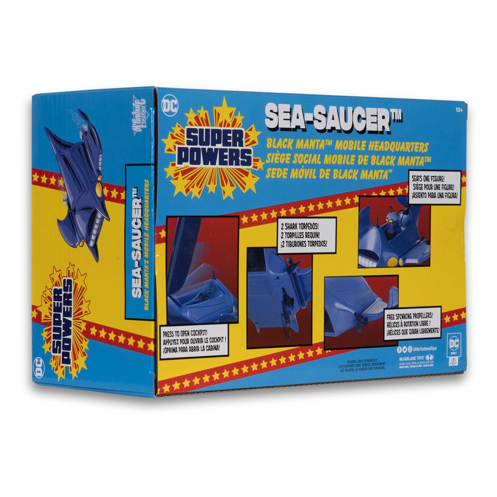DC Direct Super Powers Fahrzeug Black Manta Sea Saucer 10 cm - Versand: 5-7 Tage nach Bestellung