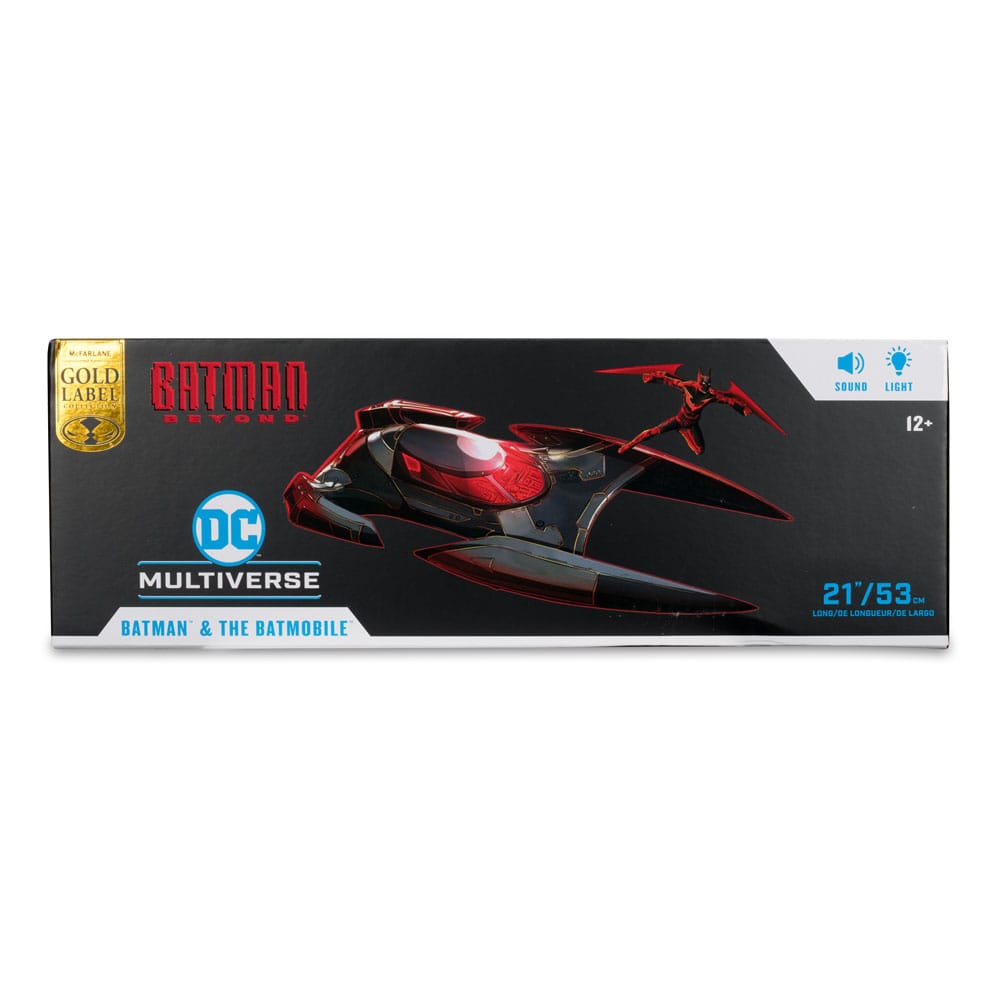 Batman Beyond DC Multiverse Actionfigur mit Fahrzeug Batman & The Batmobile (Gold Label) 53 cm - Versand: 5-7 Tage nach Bestellung