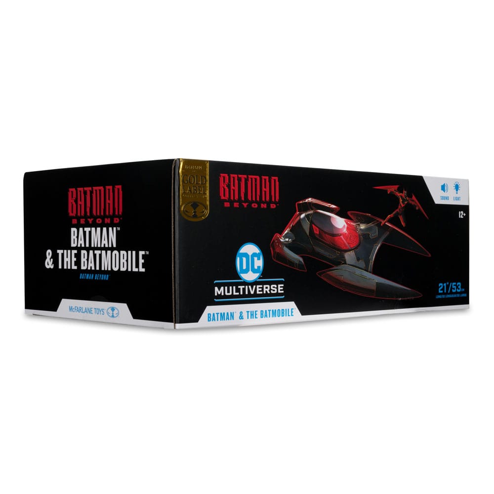 Batman Beyond DC Multiverse Actionfigur mit Fahrzeug Batman & The Batmobile (Gold Label) 53 cm - Versand: 5-7 Tage nach Bestellung