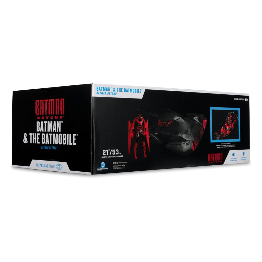 Batman Beyond DC Multiverse Actionfigur mit Fahrzeug Batman & The Batmobile (Gold Label) 53 cm - Versand: 5-7 Tage nach Bestellung