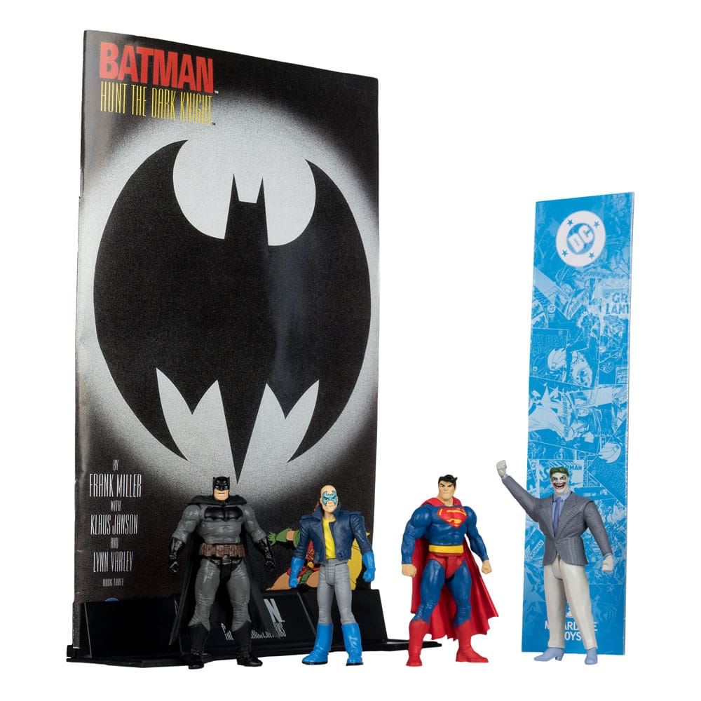 DC Direct Page Punchers Actionfiguren 4er-Pack Batman & Son of Batman & Superman & Joker 7 cm - Versand: 5-7 Tage nach Bestellung