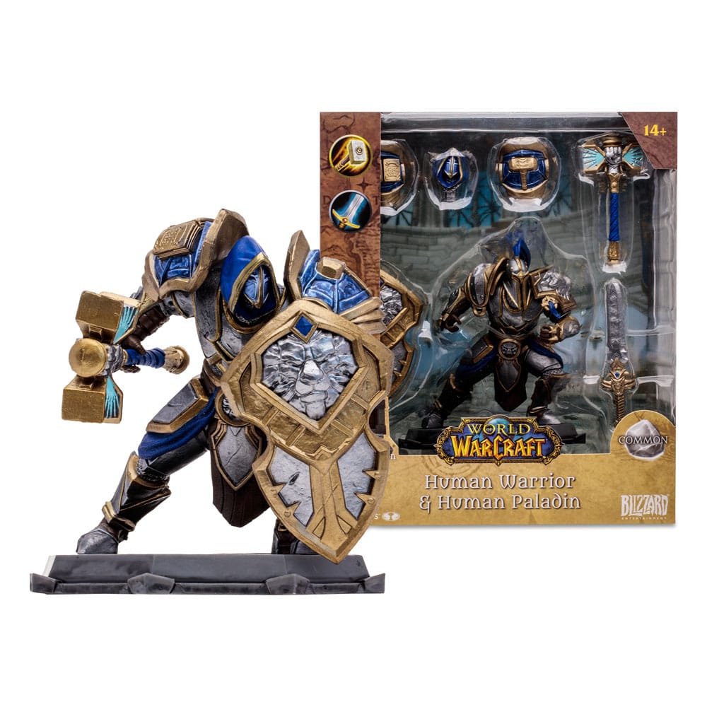 World of Warcraft Actionfigur Human: Paladin / Warrior 15 cm - Preorder - ETA: 06.01.2026