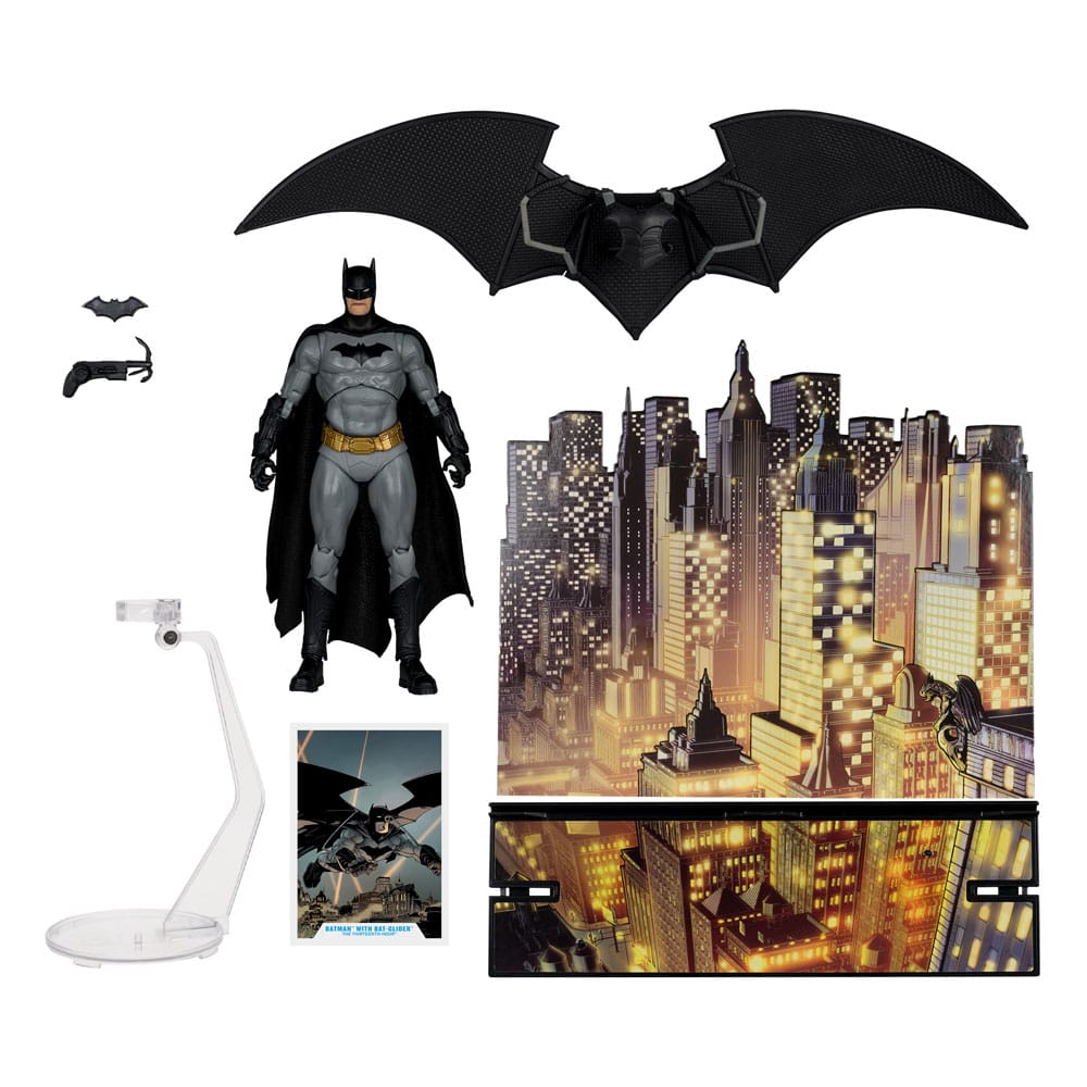 DC Multiverse Actionfigur Batman with Bat-Glider (The Thirteenth Hour) (Gold Label) 18 cm - Versand: 5-7 Tage nach Bestellung