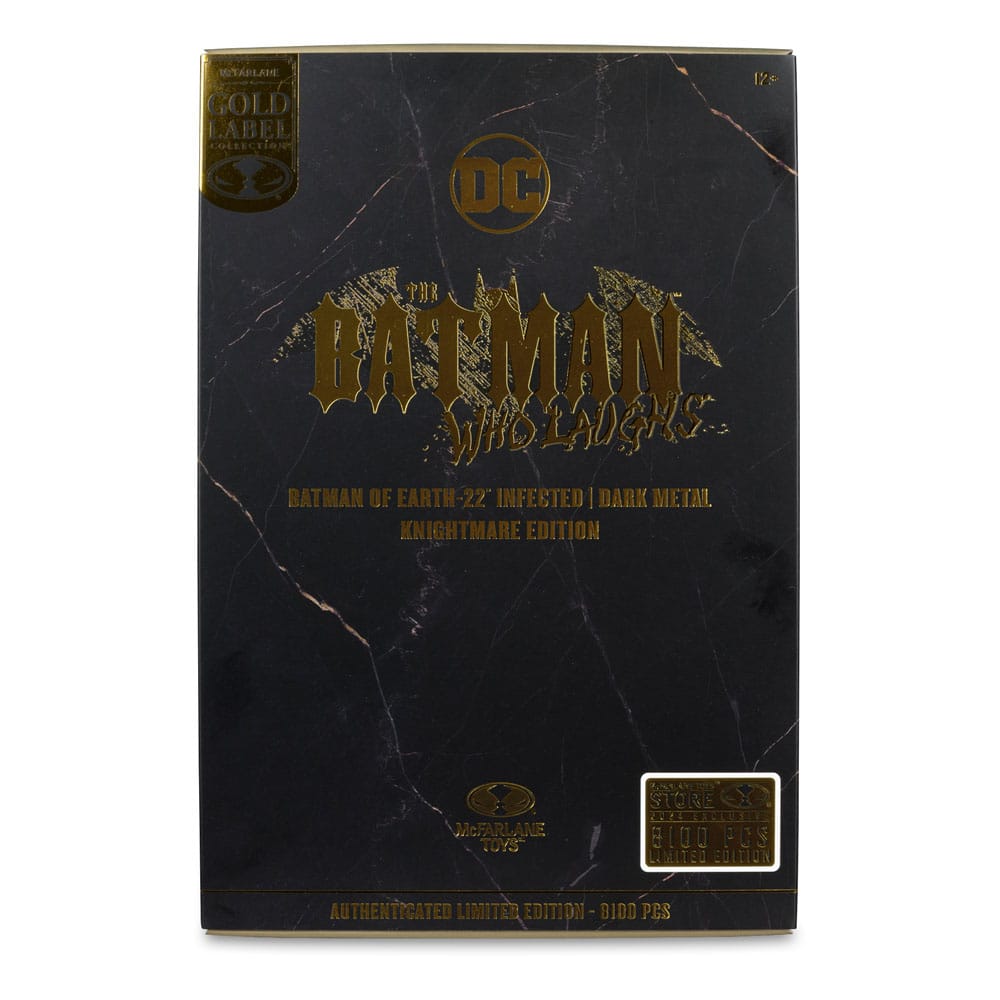 DC Multiverse Actionfigur Batman of Earth-22 Infected (Dark Metal) Knightmare Edition (Gold Label) 18 cm - Versand: 5-7 Tage nach Bestellung