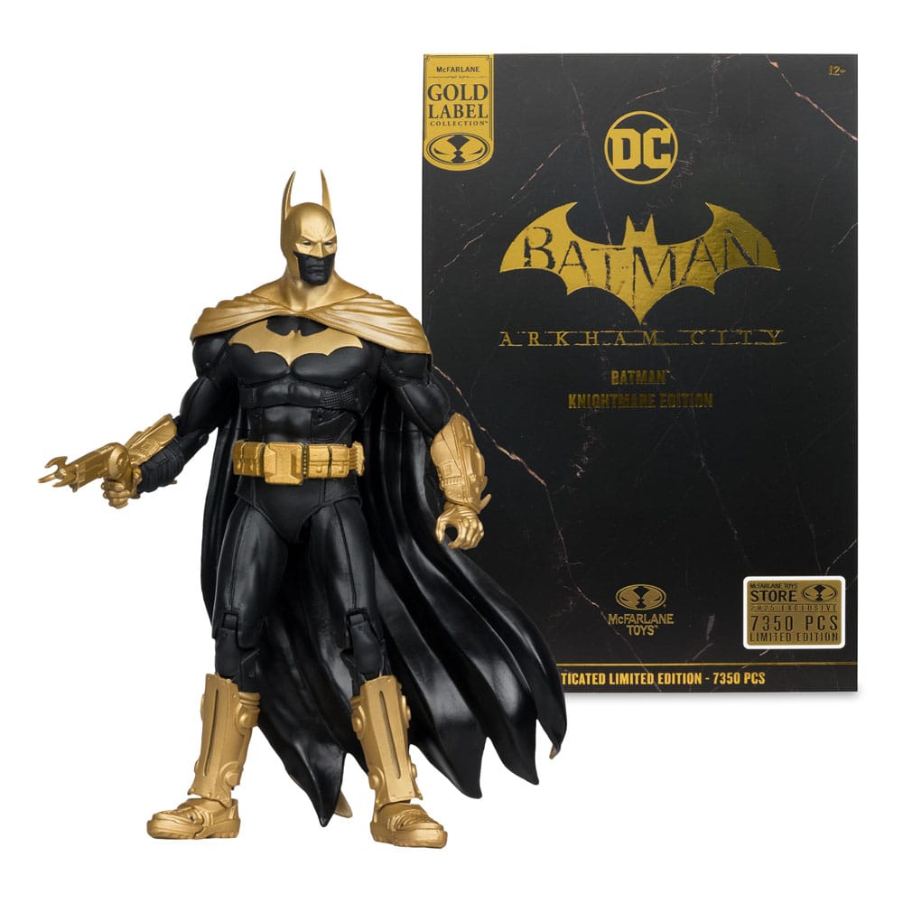 DC Multiverse Actionfigur Batman (Arkham City) Knightmare Edition (Gold Label) 19 cm - Versand: 5-7 Tage nach Bestellung