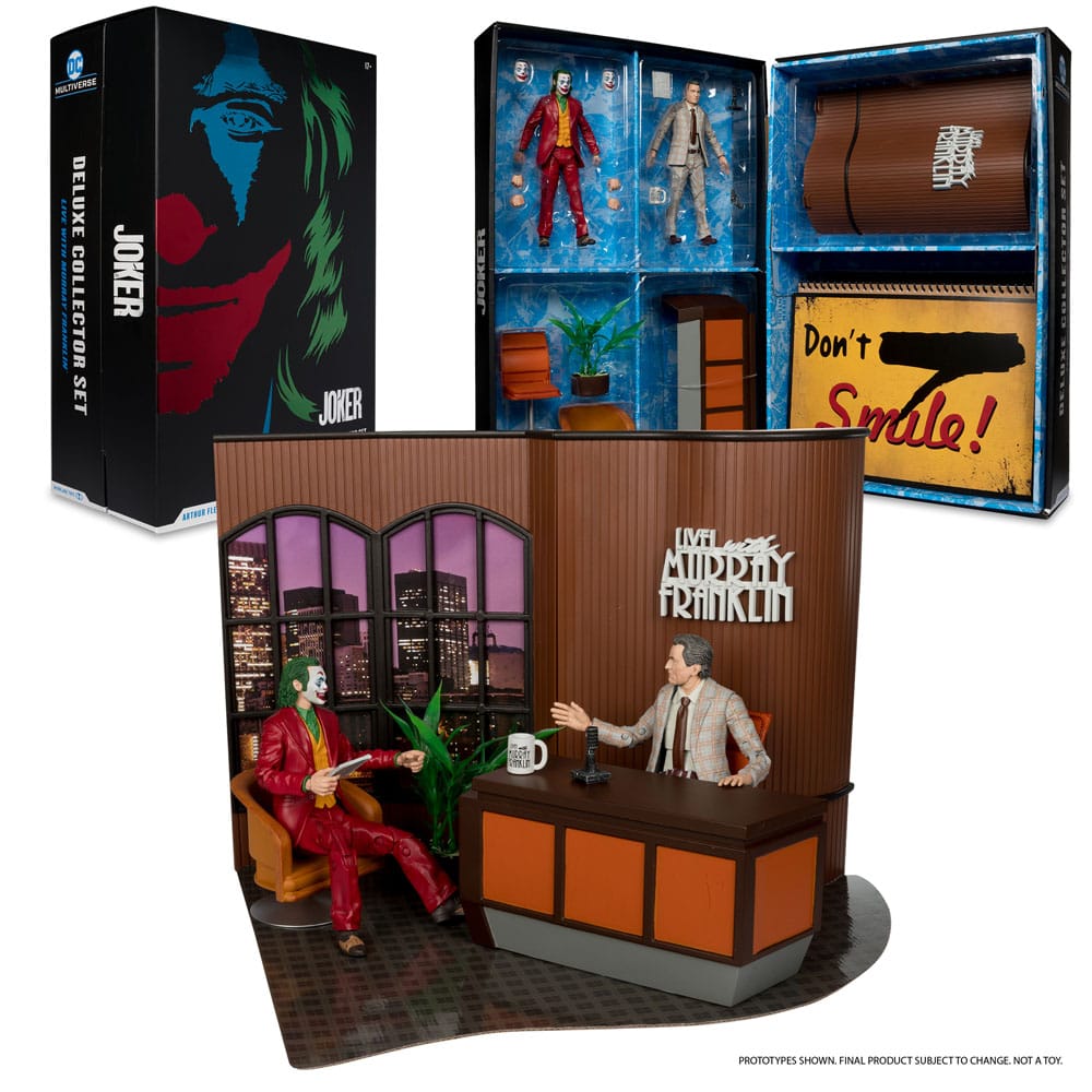 Joker DC Multiverse (Joker Movie) Deluxe Colllector Actionfigur The Joker (Live with Murray Franklin) Limited Edition 18 cm - Versand: 5-7 Tage nach Bestellung