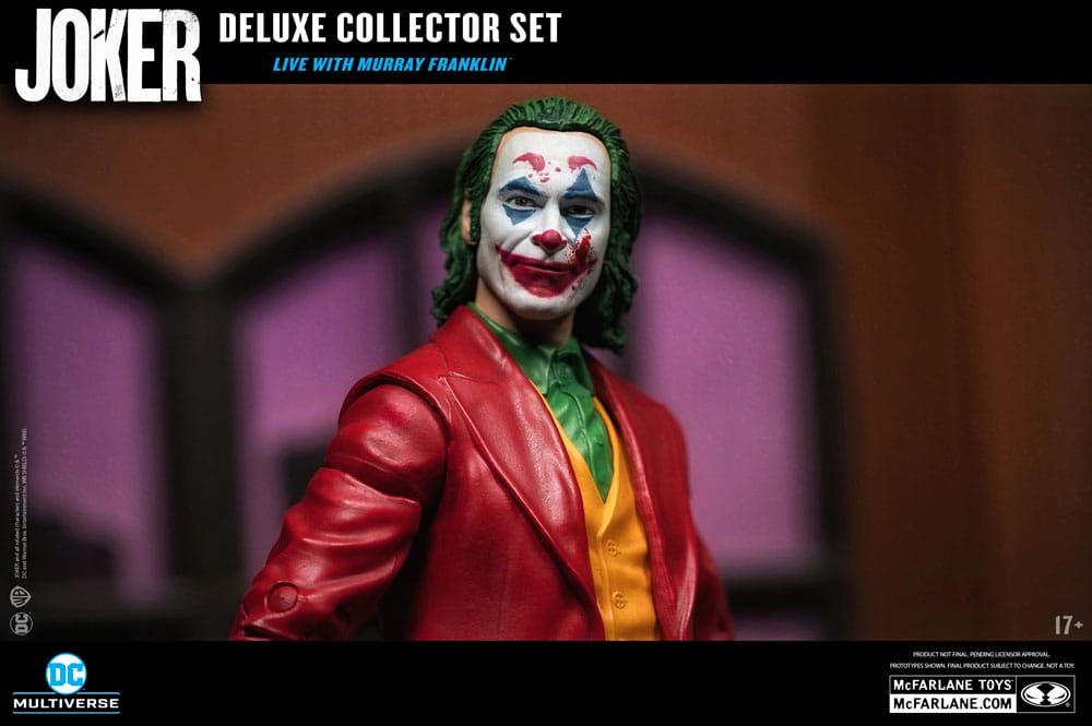 Joker DC Multiverse (Joker Movie) Deluxe Colllector Actionfigur The Joker (Live with Murray Franklin) Limited Edition 18 cm - Versand: 5-7 Tage nach Bestellung