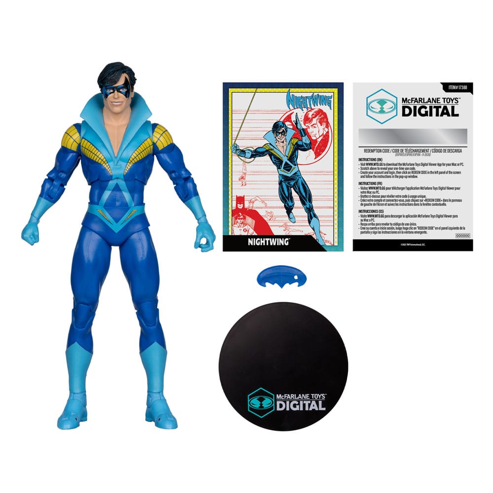 DC Direct McFarlane Toys Digital Actionfigur Nightwing (Teen Titans) 18 cm - Versand: 5-7 Tage nach Bestellung