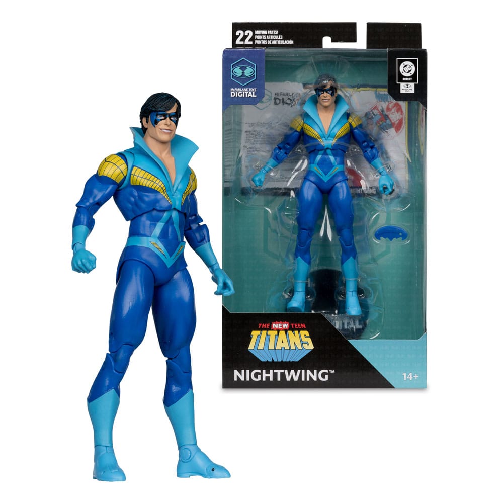 DC Direct McFarlane Toys Digital Actionfigur Nightwing (Teen Titans) 18 cm - Versand: 5-7 Tage nach Bestellung