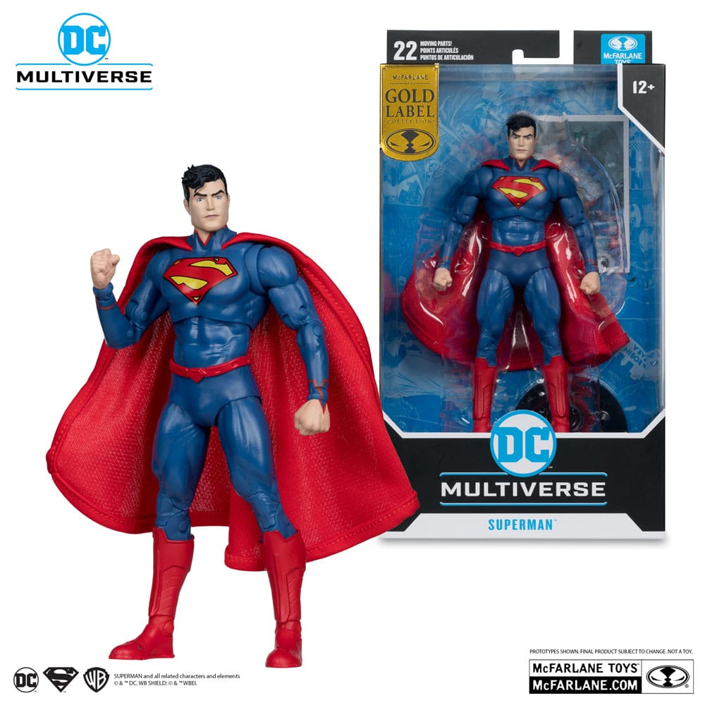 The New 52 DC Multiverse Actionfigur Superman (Gold Label) 18 cm - Versand: 5-7 Tage nach Bestellung